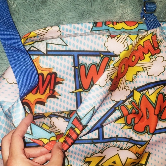 Comic Book Stretchy Tote Bag - Picture 2 of 2